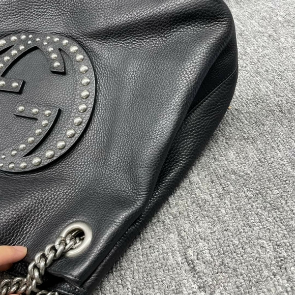 100% Authentic Gucci GG Soho on Chain Medium Shoulder Bag - Picture 3 of 16
